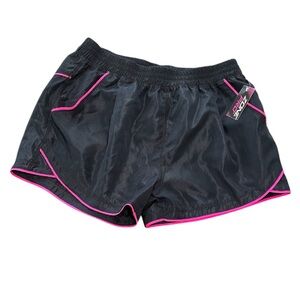 Black Shorts with Pink Trim